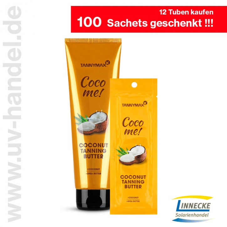 Coco me ! COCONUT TANNING BUTTER 12 Tuben 150ml + 100 Sachets 15ml geschenkt !!!